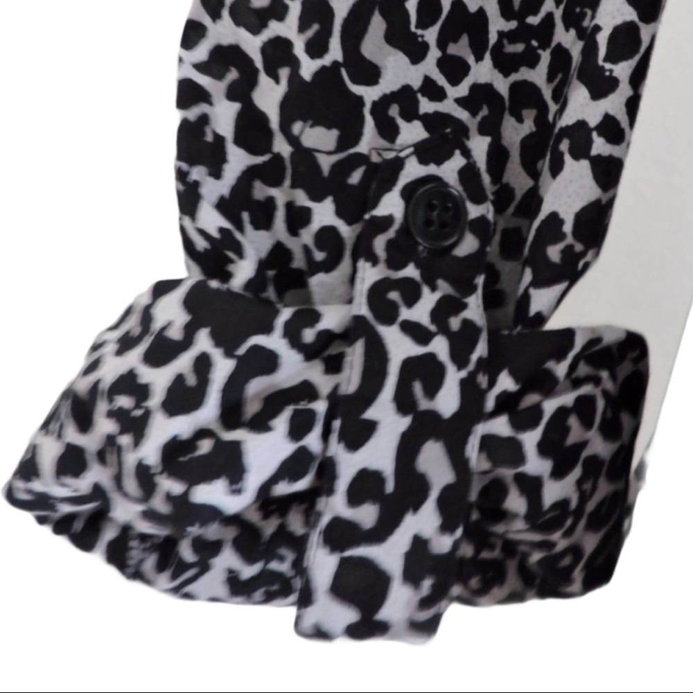 Style & Co Button Down Animal Print Shirt 16W - Picture 5 of 8